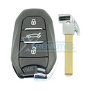 XRemotes - Peugeot 308 508 Citroen DS4 DS5 2010+ Smart Key 3Buttons 433MHz - XR-4194-KBVA2 Citroen,
