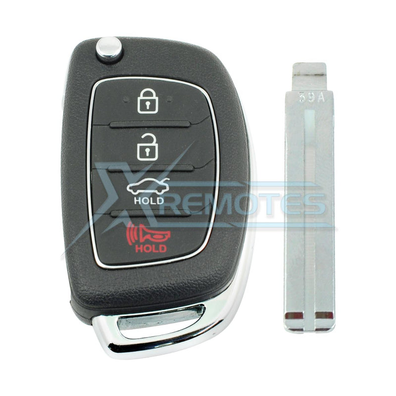 XRemotes - Genuine Hyundai Sonata Remote Key 2014+ OKA-860T 433MHz 95430-3S400 - XR-1089-KB Remote 