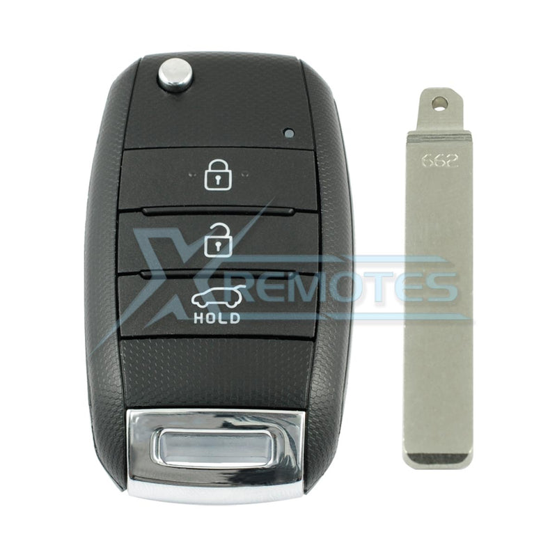 XRemotes - Genuine Kia Niro Remote Key 2016+ 3Buttons SVI-JFRGE03 433MHz 95430-G5100 - XR-1100-KB 