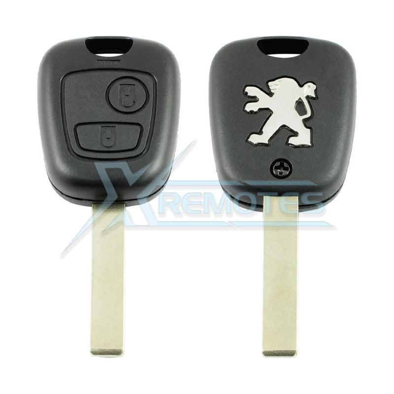 XRemotes - Peugeot Remote Key Cover 2003+ 2Buttons HU83 / VA2 - XR-1749 Remote Shell XRemotes