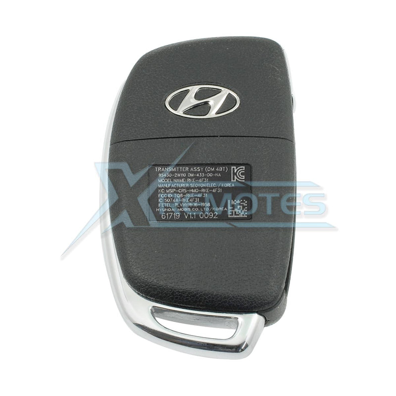 XRemotes - Hyundai Santa Fe Remote Key 2013+ TQ8-RKE-3F04 315MHz 95430-4Z100 - XR-1782 Remote 