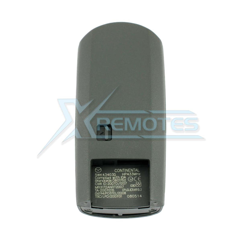 XRemotes - Genuine Mazda 6 2009+ Smart Key 3Buttons 5WK43403D 433MHz GSYD-67-5RYA - XR-2037 Mazda, 