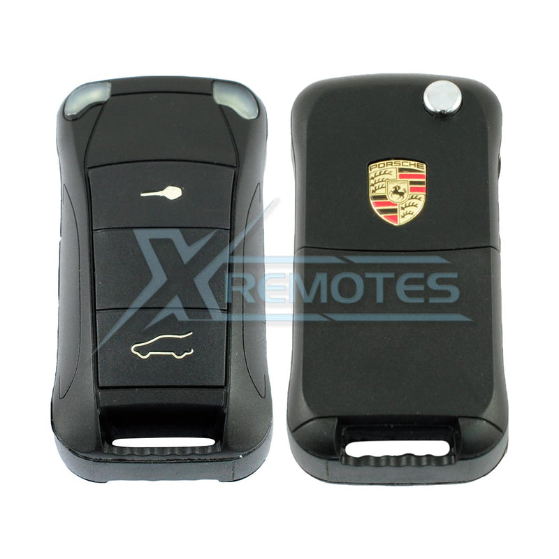 XRemotes - Porsche Cayenne Flip Remote Cover 2003+ HU66 - XR-2513 Porsche, Remotes Shells