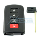XRemotes - Genuine Toyota Camry Avalon Corolla 2012+ Smart Key 4Buttons HYQ14FBA 315MHz 89904-06140 