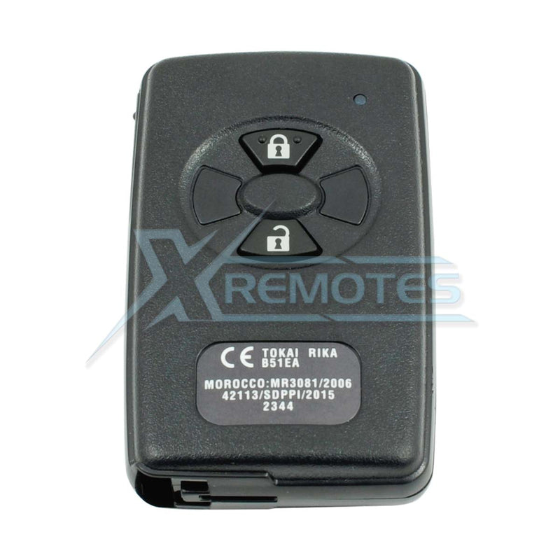 XRemotes - Genuine Toyota Corolla Auris Rav4 Yaris 2006+ Smart Key 2Buttons B51EA 433MHz 89904-52071