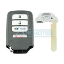 XRemotes - Genuine Honda Civic Smart Key 2017+ 4Buttons KR5V2X 433MHz 72147-TBA-A01 - XR-2754-KB 