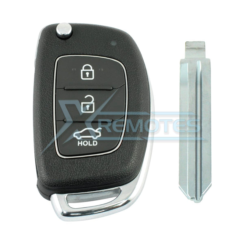 XRemotes - Genuine Hyundai I10 Remote Key 2016+ 3Buttons OKA-420T 433MHz 95430-B4400 - XR-2762-KB 