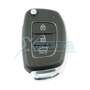 XRemotes - Genuine Hyundai I20 2014+ Flip Remote 3Buttons RKE-4F22 PCF7938XA 433MHz 95430-C7600 - 
