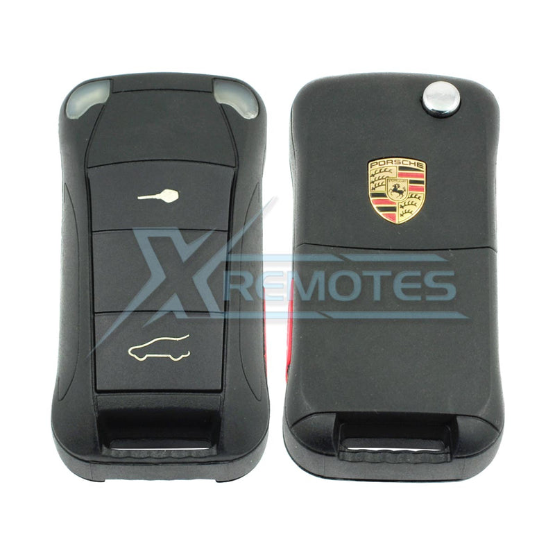 XRemotes - Porsche Cayenne Flip Remote Cover 2003+ HU66 - XR-2972 Porsche, Remotes Shells