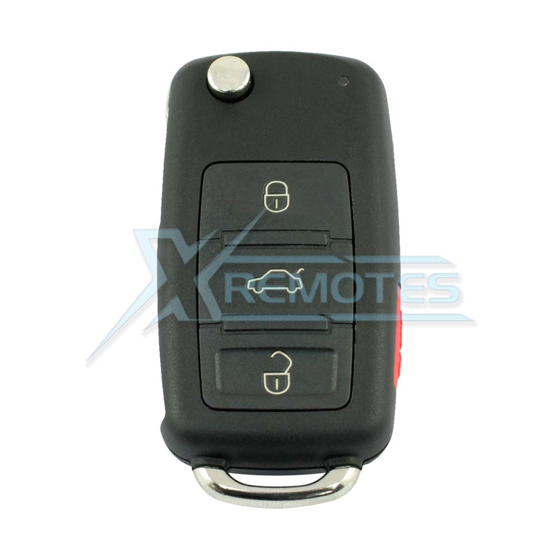 XRemotes - Volkswagen Touareg 2003+ Flip Remote 4Buttons HU66 315MHz / 433MHz - XR-2986 Remotes, 