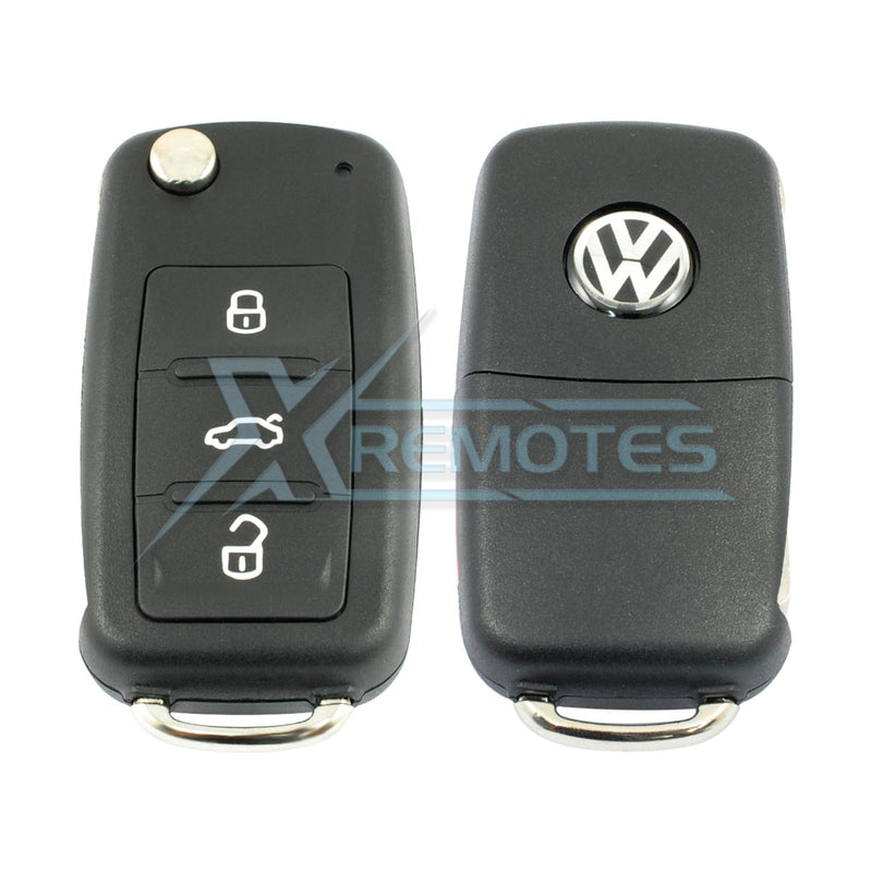 XRemotes - Volkswagen UDS Flip Remote Cover 2005+ 3/4Buttons HU66 - XR-3172 Remotes Shells, 