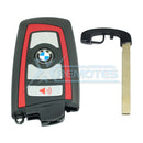 Genuine Bmw F Series CAS4 FEM BDC Smart Key 2009+ 4Buttons 434MHz HUF5767 Red