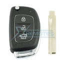 XRemotes - Genuine Hyundai Accent Remote Key 2013+ 3Buttons RKE-4F08 433MHz 95430-1RAA1 95430-1RAB1 