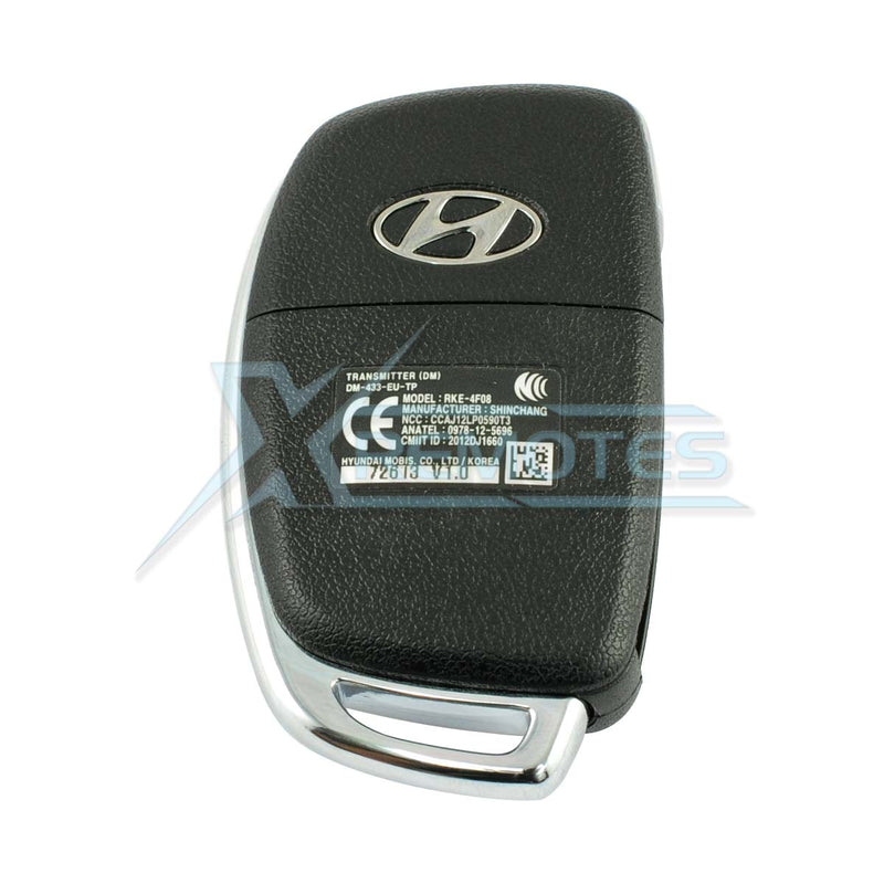 XRemotes - Genuine Hyundai Santa Fe 2012+ Flip Remote 3Buttons DM-433-EU RKE-4F08 433MHz 95430-2W501