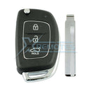 XRemotes - Genuine Hyundai Santa Fe 2012+ Flip Remote 3Buttons DM-433-EU RKE-4F08 433MHz 95430-2W501