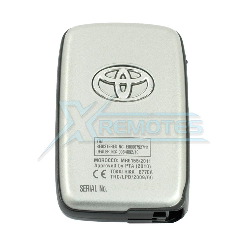 XRemotes - Genuine Toyota Land Cruiser Smart Key 2013+ 4Buttons B77EA P1-98 433MHz 89904-60B01 - 