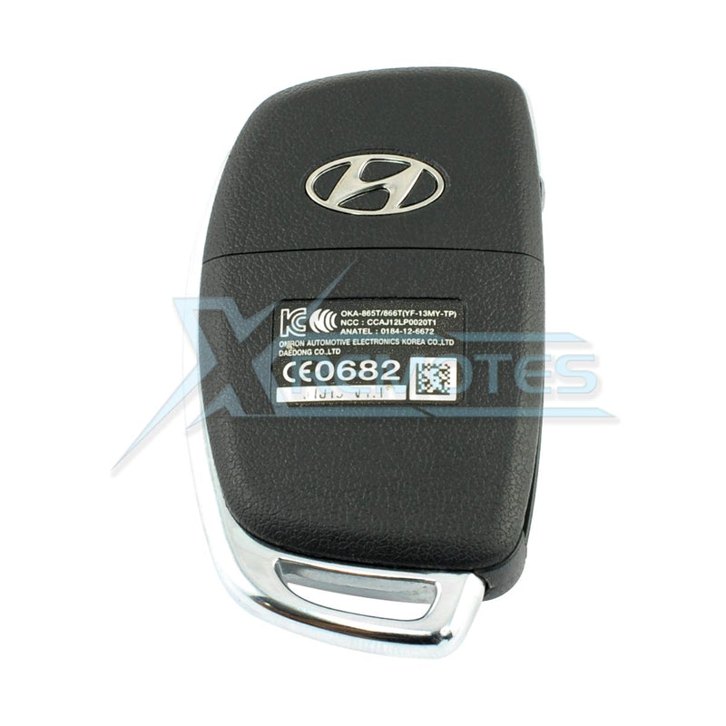 XRemotes - Genuine Hyundai Sonata Remote Key 2014+ 3Buttons OKA-865T 433MHz 95430-3S461 - XR-3546 