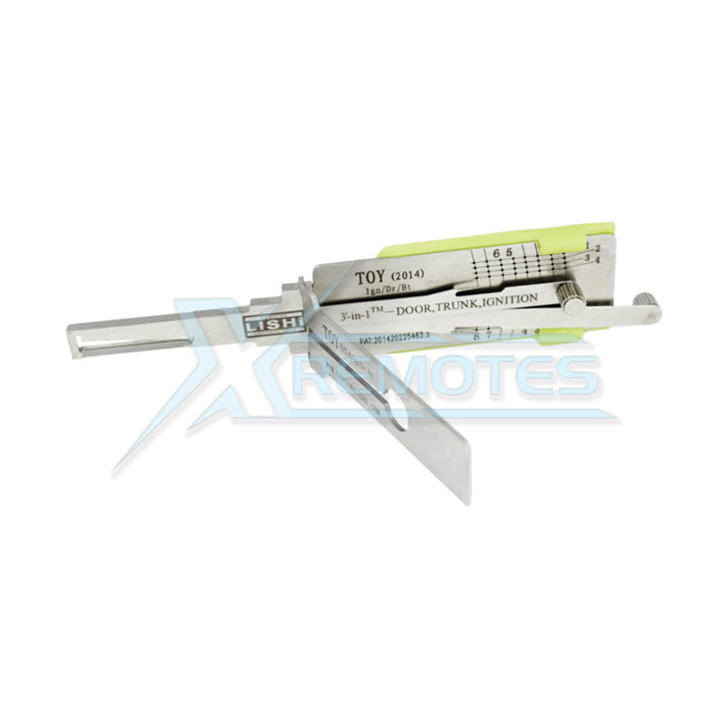 XRemotes - Genuine Lishi NightVision 3-in-1 Pick / Decoder For TOYOTA 2014 Lishi Tool - XR-3581 