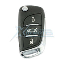 XRemotes - Genuine Citroen DS3 DS4 C4 2010+ Flip Remote 3Buttons 433MHz - XR-3657 Citroen, Remotes