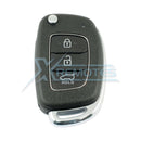 XRemotes - Genuine Hyundai Santa Fe 2014+ Flip Remote 3Buttons RKE-4F17 433MHz 95430-2W410 - XR-3711