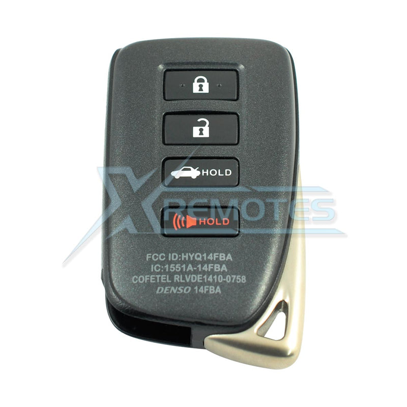 XRemotes - Genuine Lexus ES300H ES350 GS350 GS450H Smart Key 2013+ HYQ14FBA 315MHz 89904-30G90 - 