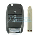 XRemotes - Genuine Kia Sportage 2016+ Flip Remote 3Buttons RKE-4F26 433MHz 95430-D9200 95430-F1200 -