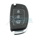XRemotes - Genuine Hyundai I10 I20 2014+ Flip Remote 3Buttons OKA-865T HITAG3 PCF7938XA 433MHz 