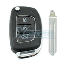 XRemotes - Genuine Hyundai Creta 2016+ Flip Remote 3Buttons RKE-4F17 HITAG3 PCF7938XA 433MHz 
