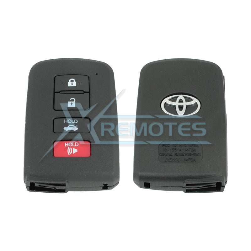 XRemotes - Toyota Smart Key Cover Camry Corolla Rav4 Land Cruiser 2011+ - XR-3965 Smart Keys Shells,
