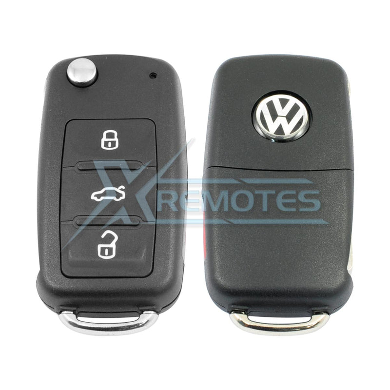 XRemotes - Volkswagen UDS Flip Remote Cover 2005+ 3/4Buttons HU66 - XR-4013 Remotes Shells, 