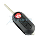 XRemotes - Fiat Linea Bravo Punto Ducato Stilo Flip Remote 48 MEGAMOS 433MHz 71749494 - XR-4046 