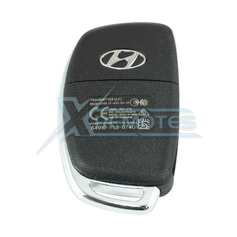 XRemotes - Genuine Hyundai Sonata Remote Key 2015+ RKE-4F15 433MHz 95430-C1100 - XR-4064 Remote 
