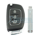 XRemotes - Genuine Hyundai Sonata Remote Key 2015+ RKE-4F15 433MHz 95430-C1100 - XR-4064-KB Remote 