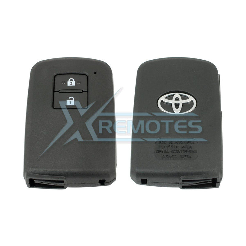 XRemotes - Toyota Smart Key Cover Camry Corolla Rav4 Land Cruiser 2011+ - XR-4084 Smart Keys Shells,