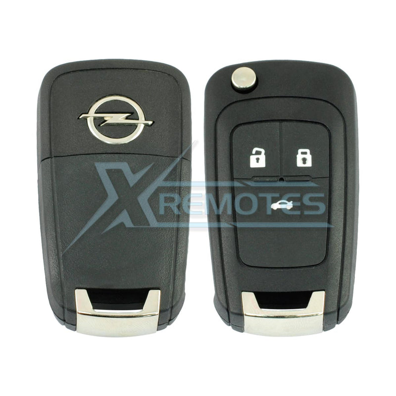 XRemotes - Opel Flip Remote Cover 2009+HU100 2 / 3Buttons - XR-4102 Opel, Remotes Shells