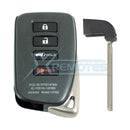 XRemotes - Genuine Lexus RX350 RX450H Smart Key 2016+ 4Buttons HYQ14FBB P1-A9 DST-AES 315MHz 