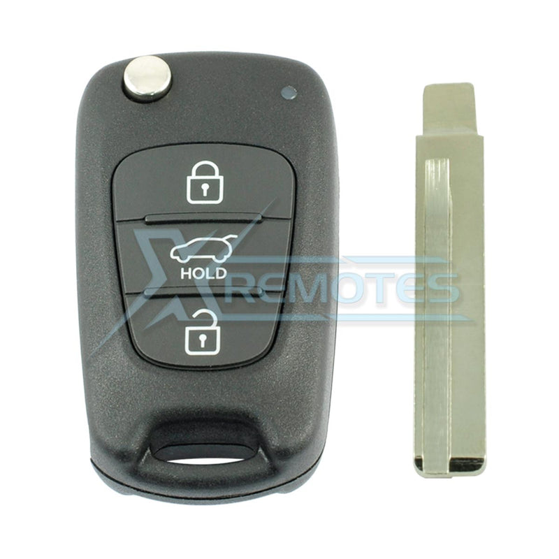 XRemotes - Genuine Hyundai I30 2012+ Flip Remote 3Buttons RKE-4F04 433MHz 95430-A5101 95430-A5100 - 