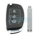 XRemotes - Genuine Hyundai I20 Remote 2012+ OKA-865T PCF7936 433MHz 95430-1JAB0 95430-1JAB1 - 