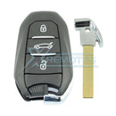 XRemotes - Peugeot 308 508 Citroen DS4 DS5 2010+ Smart Key 3Buttons 433MHz - XR-4194-KBHU83 Citroen,