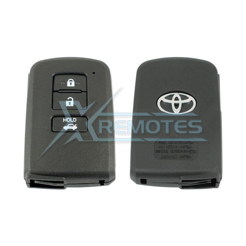 XRemotes - Toyota Smart Key Cover Camry Corolla Rav4 Land Cruiser 2011+ - XR-4250 Smart Keys Shells,