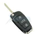 XRemotes - Audi Q7 2006+ Flip Remote 3Buttons 8E HU66 433MHz / 868MHz - XR-4293 Audi, Remotes