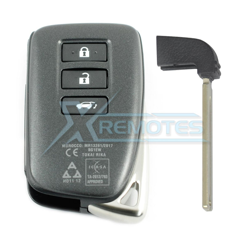 XRemotes - Genuine Lexus LX460 LX570 NX200 Smart Key 2015+ BG1EW P1-A8 433MHz 89904-78591 - 