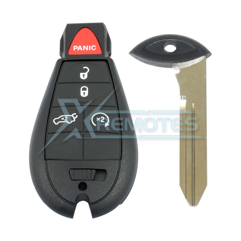 XRemotes - Jeep Cherokee Dodge Ram 2014+ Fobik Key GQ4-53T PCF7961 433MHz - XR-4583-KB Dodge, Jeep, 