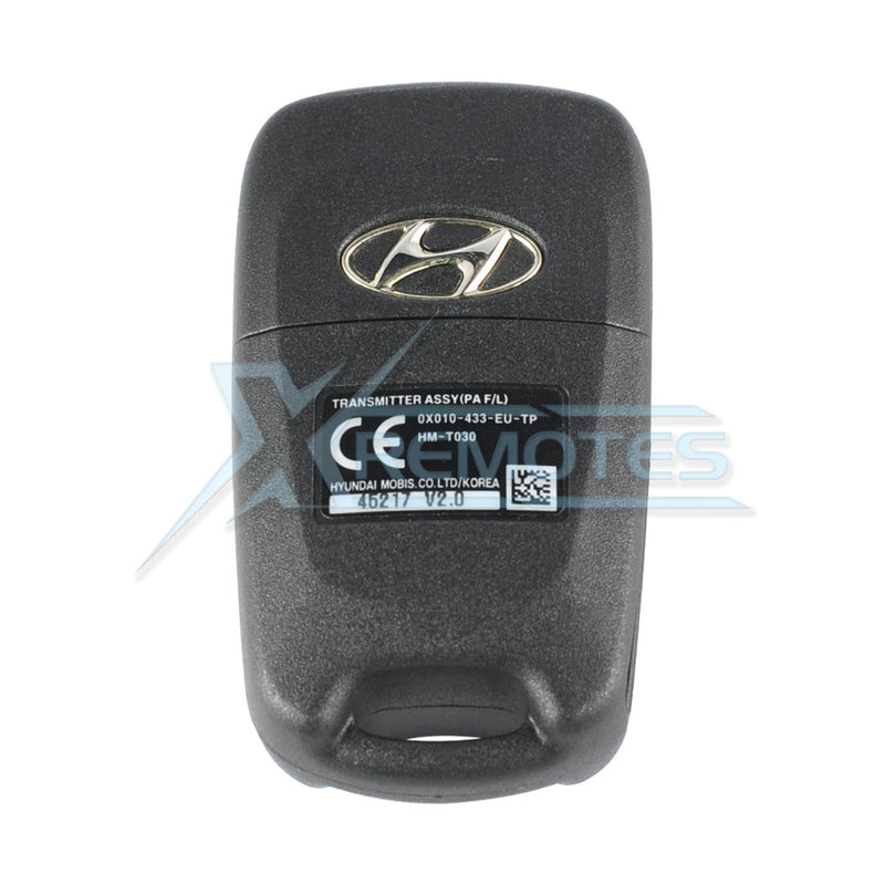 XRemotes - Genuine Hyundai I10 Remote Key 2010+ HM-T030 433MHz 95430-0X010 - XR-4598 Remote Hyundai