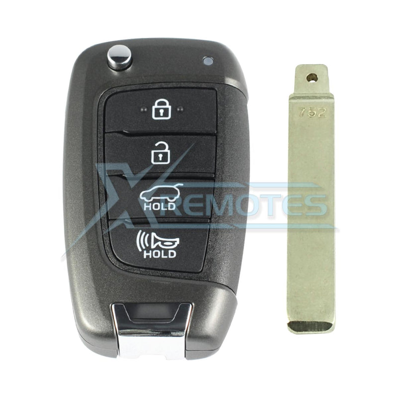 XRemotes - Genuine Hyundai Santa Fe Remote Key 2018+ TQ8-RKE-4F39 433MHz 95430-S2100 - XR-4613-KB 