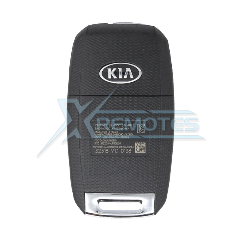 XRemotes - Genuine Kia Optima Remote Key 2016+ 4Buttons SY5JFRGE04 433MHz 95430-D4010 95430-D4000 - 
