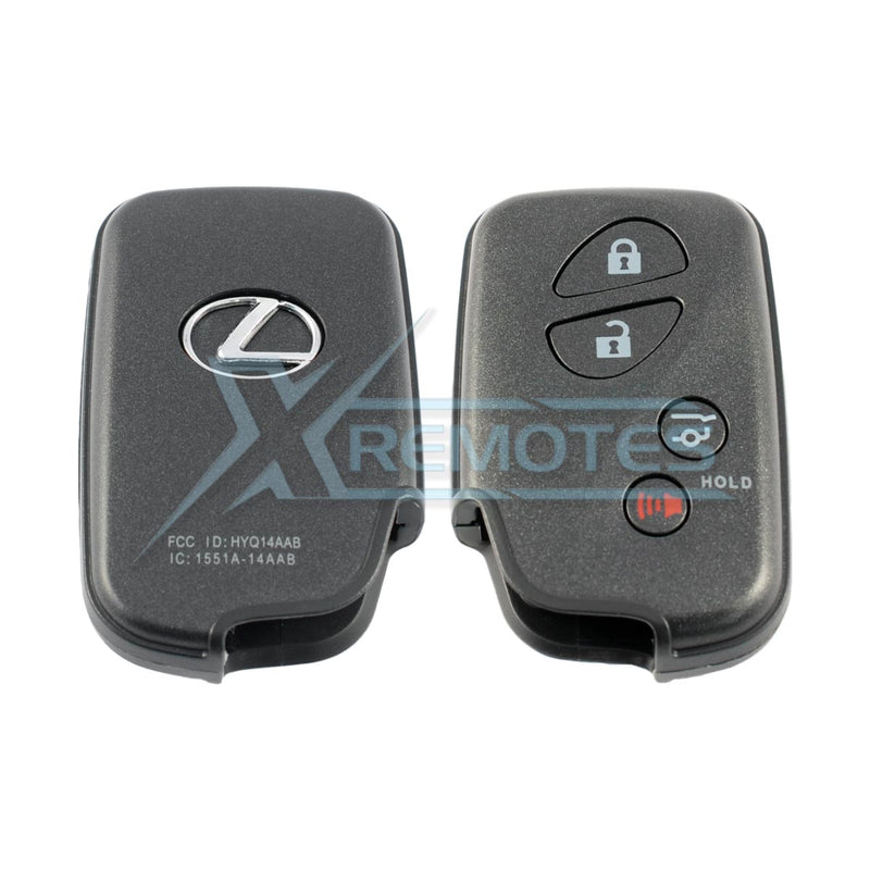 XRemotes - Lexus Smart Key Cover ES IS LS LX RX RC NX GX 2006+ 4Buttons - XR-4762 Lexus, Smart Keys 