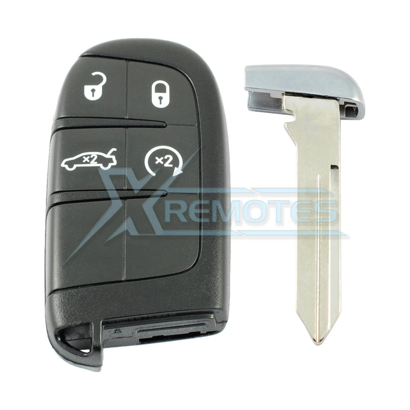 XRemotes - Genuine Dodge Charger Smart Key 2011+ M3N-40821302 PCF7945 433MHz - XR-4805-KB Smart Key 