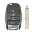 XRemotes - Genuine Kia Sorento Remote Key 2019+ 4Buttons 433MHz 95430-C6000 - XR-4869-KB Remote Kia