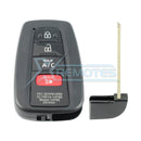 XRemotes - Genuine Toyota Prius Smart Key 2016+ HYQ14FBE P1-A9 DST-AES RF430 315MHz 89904-47460 - 